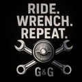 "Wrench,Ride,Repeat."